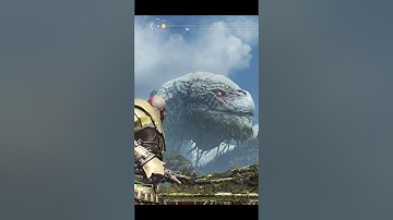Kratos messes with The World Serpent Jörmungandr 😬😬 #shorts #godofwar #gow