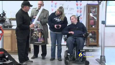 Trooper Wilson receives state-of-the-art wheelchair%