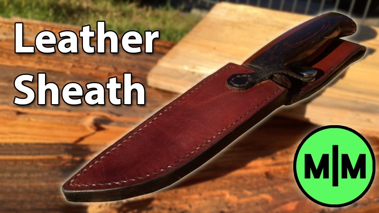 Handmade-Well Stitched Leather Sheath-Knife Cover-Outdoors-LS1