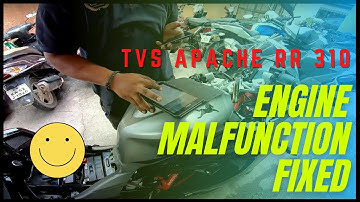 TVS Apache RR310 BS6 engine malfunction Issue Fixed | New ECU Update
