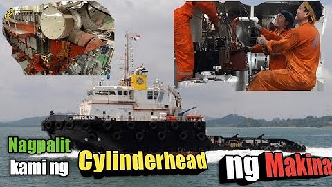 Britoil 121 How to replace Cylinderhead of Main Engine tutorial Mak 9M 32C BRITOIL OFFSHORE