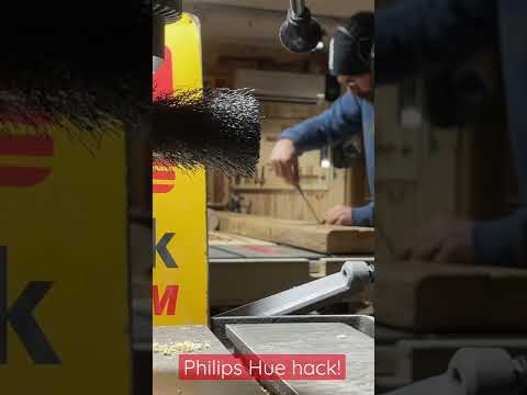 making a workbench light with philips hue led strip