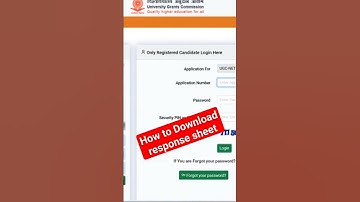 How to Download Response sheet