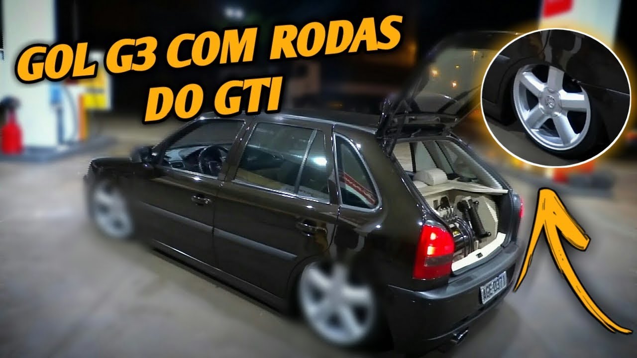 Gol G3 rebaixado com rodas aro 18