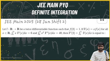 Let f:ℝ→ℝ be a twice differentiable function such that f(2)=1.If F(x)=xf(x) for all x∈ℝ,∫²₀ x F