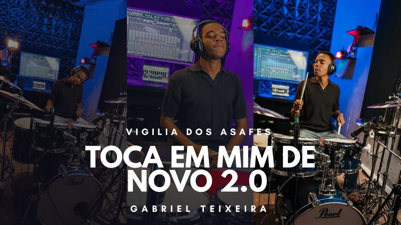 FICOU SURREAL 😭😱🔥 -  Toca em mim de Novo 2.0 (DrumCover) Vigília dos Asafes - Gabriel Teixeira 