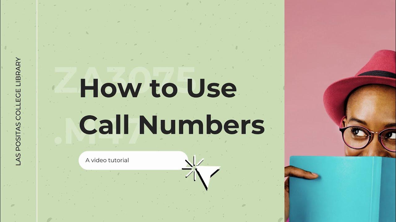 How to Use Call Numbers YouTube