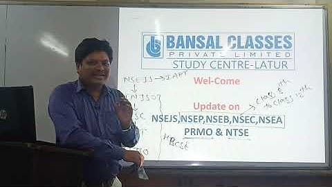 Big Update II NSEJS,NSEP,NSEC,NSEB,NSEA,PRMO,NTSE Pattern changed II Sandeep Bajulge Bansal Classes