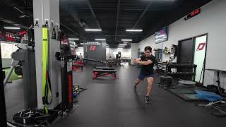 Split Stance Horizontal Chop
