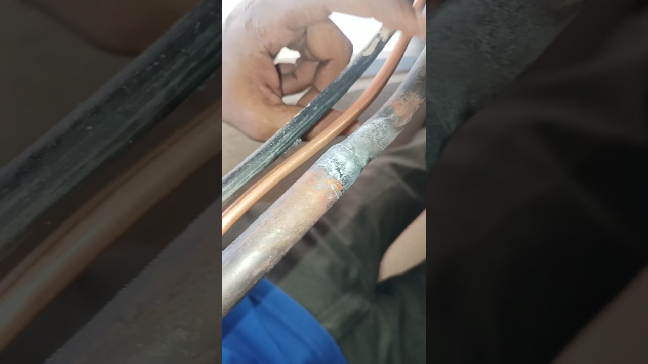 outdoor unit suction aur discharge line per ice problem solved 💦💯