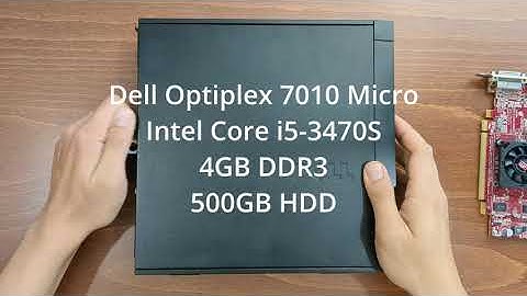 Dell Optiplex 7010 USFF - RAM and SSD upgrade in 4K