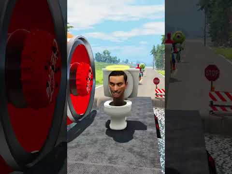 Funny Cars VS Bollard Barbie & Lava in BeamNG.drive #023