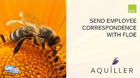 Custom SAP business correspondence letter with a Floe email