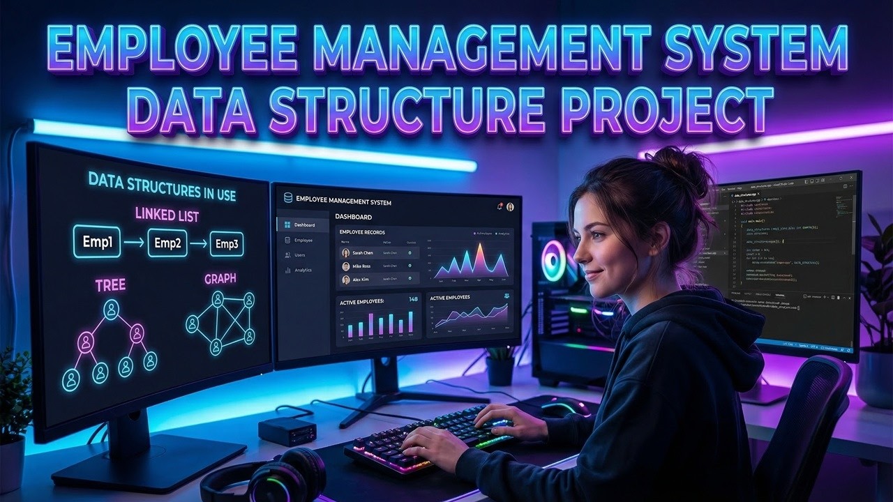 Employee Management System Project With Source Code || Data Structure ...