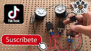 Cómo hacer circuito de estrobo (sirve para moto y carro) diodo 1n5408