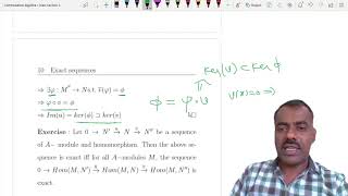 Commutative Algebra- 2-Exact Sequence  & Snake Lemma