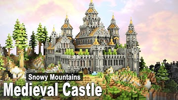 Minecraft: How to build a Mountain Deepslate Castle | Tutorial Part.2