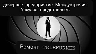 Ремонт FM приёмника telefunken от дочернего предприятия Междустрочия "УахУася"