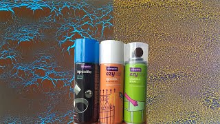 Cracking effect wall painting / Asian paints EzyCR8 Crackle Spray Paints