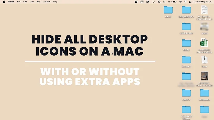 How to Hide All Desktop Icons on a Mac Computer