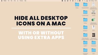 How to Hide All Desktop Icons on a Mac Computer