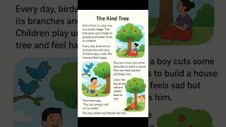 Past tense Daily routing The TREE story #ytshorts #learnenglish #viral #englishathome #viralvideo