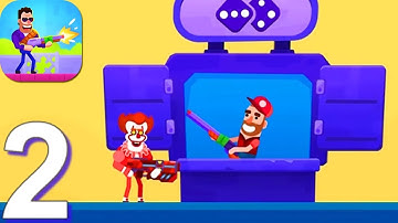 Hitmasters - Gameplay Walkthrough Part 2 Shotgun Mode Levels 26-50 (Android,iOS)