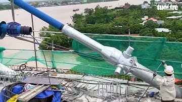 BIỆN PHÁP KÉO CÁP CẦU DÂY VĂNG MỸ THUẬN