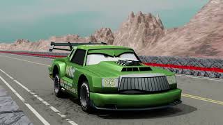 Pixar Cars 3D Animation Chick Hicks Test Cars Fan Animation