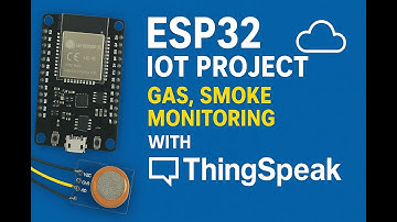 ESP32 IoT Project | Gas/Smoke Monitoring with ThingSpeak Cloud 🌐 | Full Tutorial