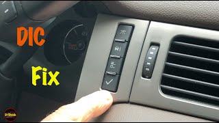 2007  2014 GM Truck Driver Information Center (DIC) Display Switch Replacement (Chevrolet & GMC)