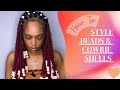 Jumbo Beads on Locs with Cowrie Shells