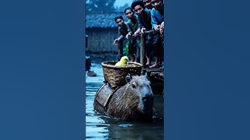 Capybara Cứu Cả Làng Khỏi Cơn Bão Lớn! 😱🌪️ #Shorts #capybara