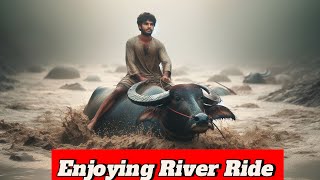River Ride On A Buffalos Back