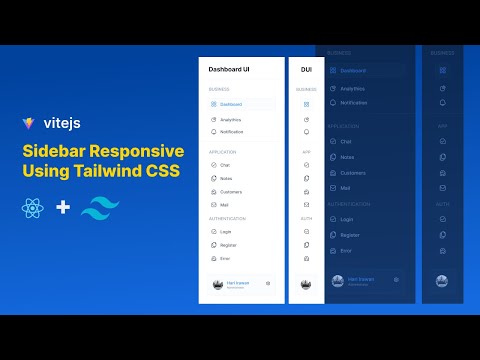 Sidebar Responsive di ReactJS & Vitejs menggunakan DaisyUI (TailwindCSS)