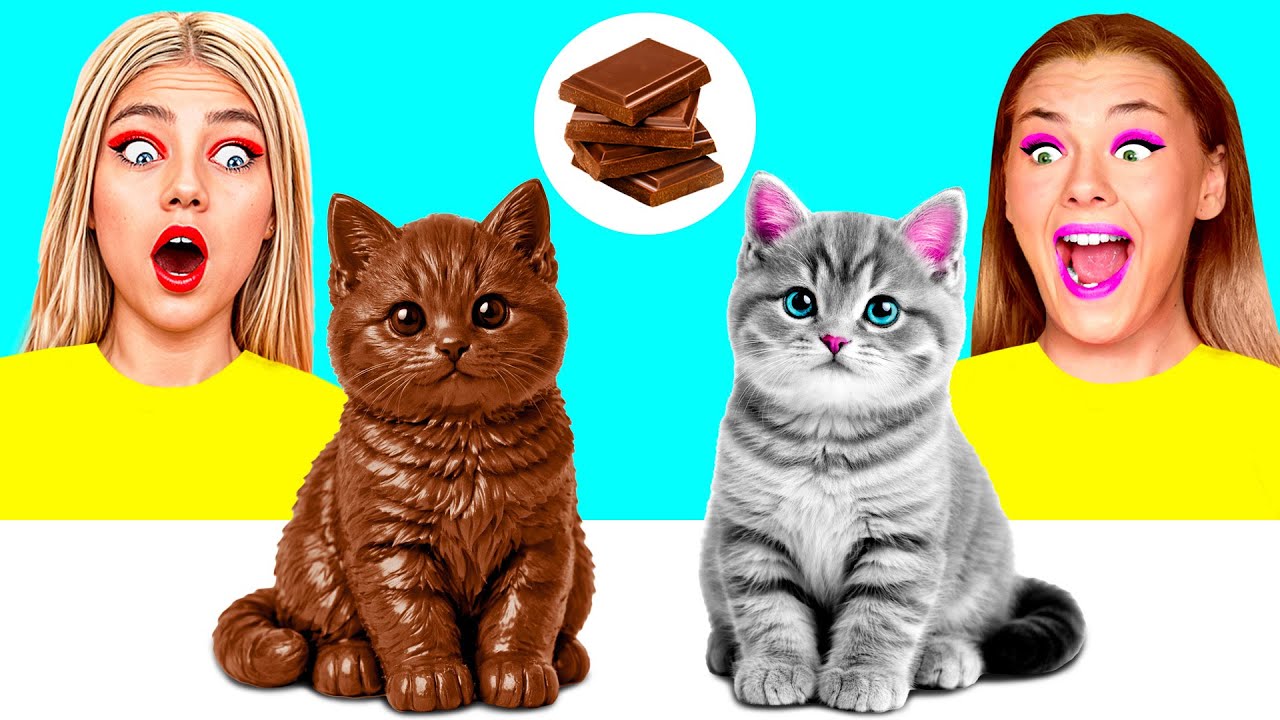 Челлендж. Шоколадная Еда vs Настоящая еда | Смешные Моменты от Crazy DO