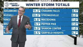 Cleveland area weather forecast: Lake-effect snow lingers Tuesday morning, but getting lighter