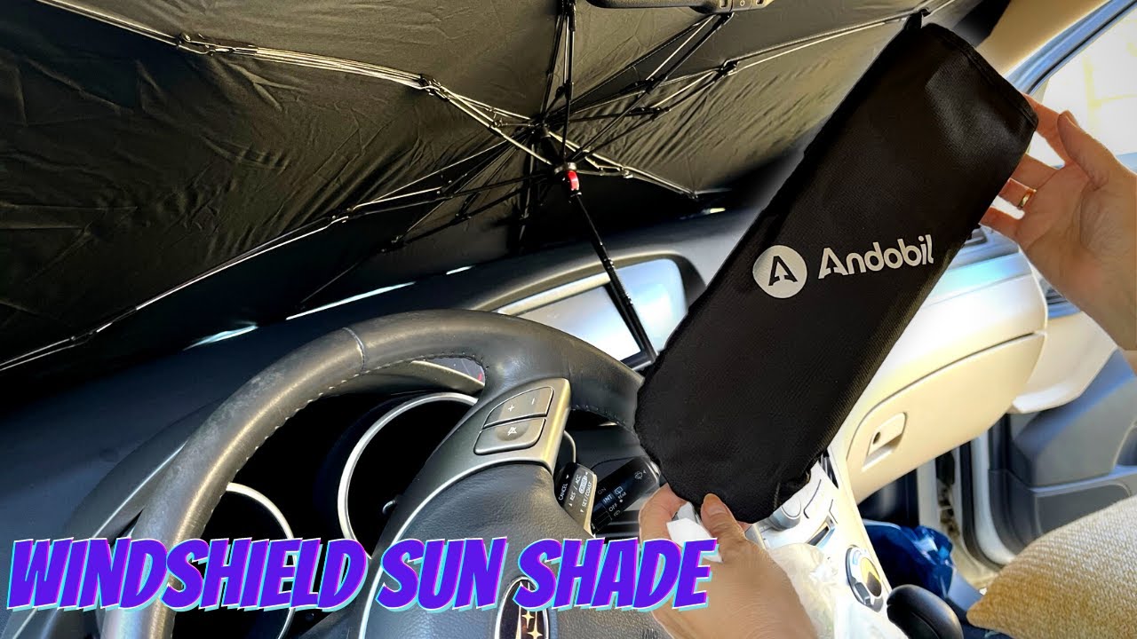 Unboxing + Easy Setup Andobil Windshield Sun Shade for your car, suv