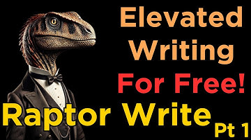 How to Use The best free AI writing software!! RaptorWrite Pt 1