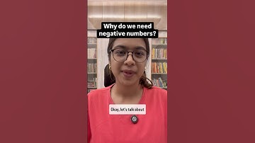 What are negative numbers? Why do we need them? #maths #algebra #numbers #learning