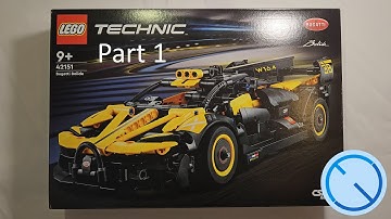 LEGO Technic 42151 Bolide Part 1 Unbox and hyperlapse timelapse build