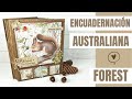 Encuadernación Australiana con Forest  @Stamperia  | Encuadernación #26