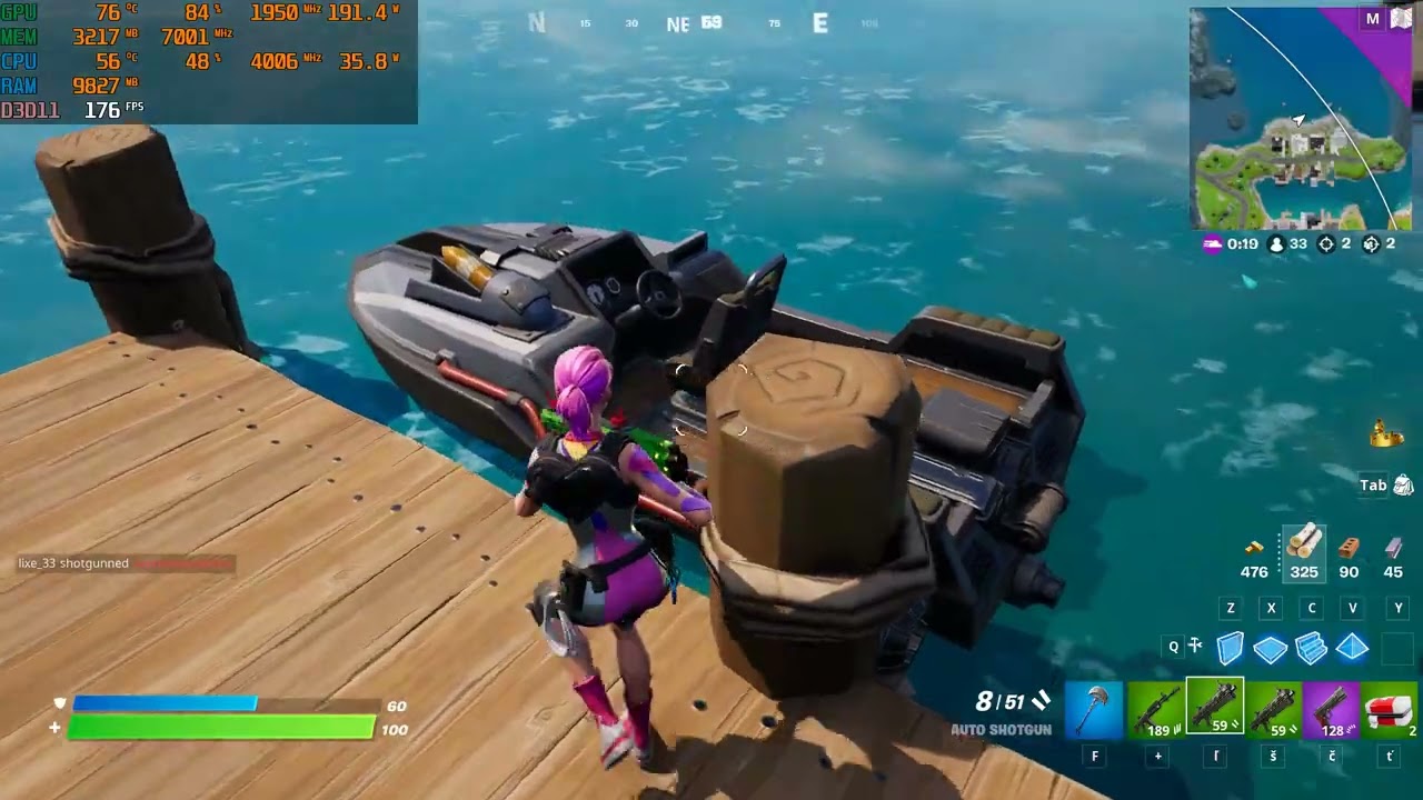Fortnite CHAPTER 3 - i5 10400f + RTX 3060 Ti - EPIC settings, RTX OFF, DLSS Balanced - 1080p