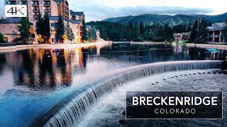 Breckenridge Colorado 🏔 - A cinematic walk through the famous ski town, summer after rain 4K