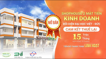 Toàn cảnh Shophouse 2 mặt tiền - Trục đường chính Khu đô thị Oasis City 1252 căn