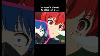 He wasn’t allowed to sleep at all 🫩😴 #anime #shorts