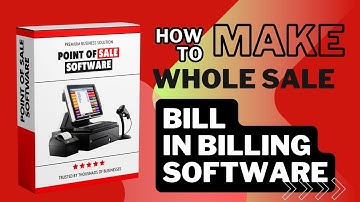 How to Make Whole Sale Invoice In keypos Billing Software