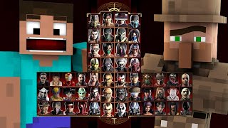 Mortal Kombat 9 - VILLAGER & STEVE MINECRAFT - Expert Tag Ladder - Gameplay @(1080p) - 60ᶠᵖˢ ✔