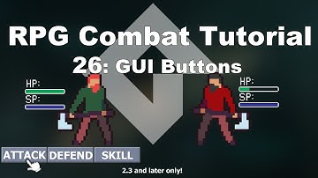 [GMS2] Make a Turn-based RPG Combat System in GameMaker Studio 2 (p.26 UI Buttons)| FunBox