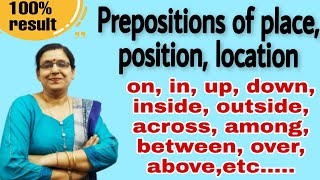 Prepositions | Prepositions of place, position and location | English Grammar